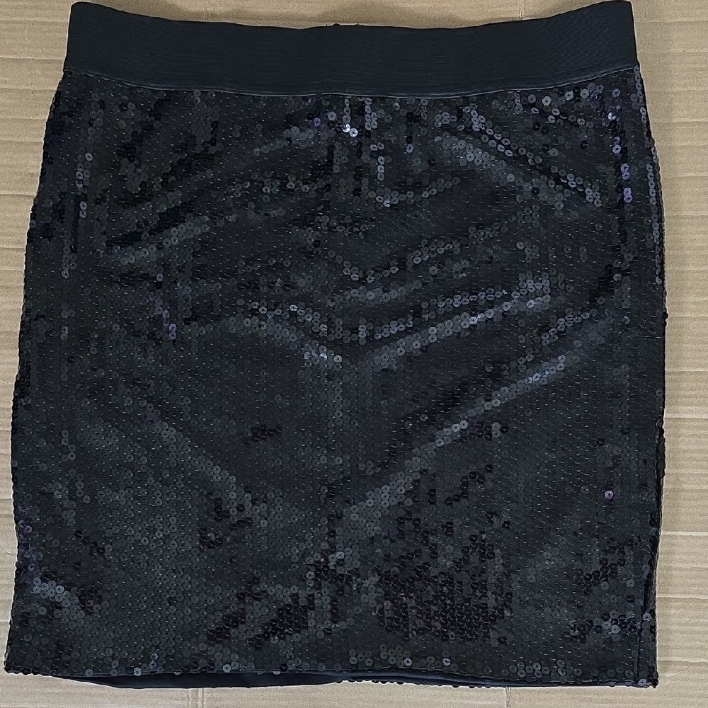 Sofia Vegara black sequin skirt-XL